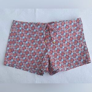 NWT Women’s Helen Jon 3” Lace Up Board Short Red and Blue